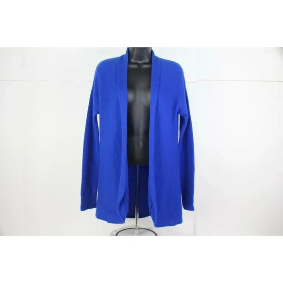 ladies Neiman Marcus blue cashmere sweater size M - Picture 1 of 6